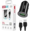Зарядное устройство XO USB QC3.0 18W + cable USB to Lightning black (TZ12-L-BK) изображение 2