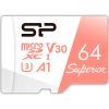 Карта пам'яті Silicon Power 64GB microSDXC class 10 UHS-I U3 V30 A1 Superior (SP064GBSTXDV3V20SP) зображення 2