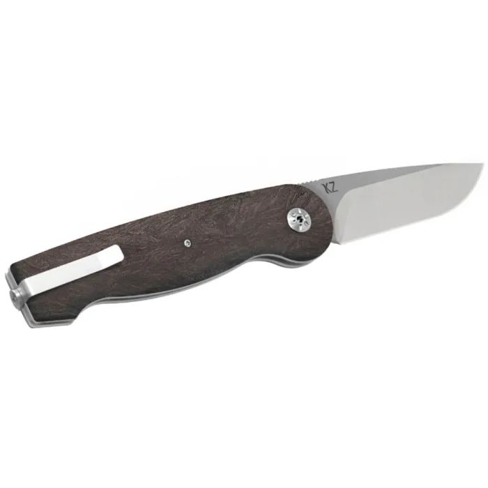 Ніж Maserin Summit, Magnacut, fat carbon, чорно-помаранчевий (490/FCA) зображення 2