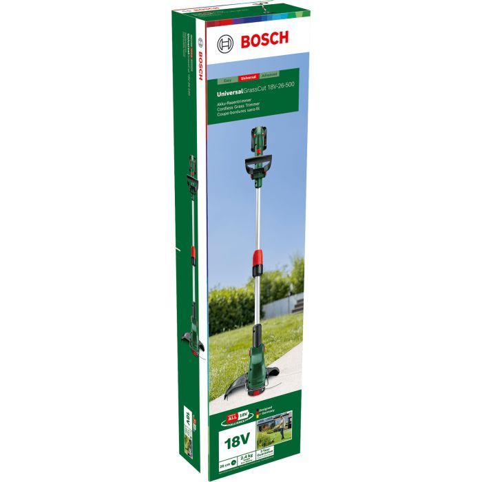 Тример садовий Bosch UniversalGrassCut 18V-26-500 1х2.5Ah, 26см, ЗП AL 18V-20 3.5кг (0.600.8C1.F00) зображення 6