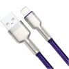 Дата кабель USB 2.0 AM to Lightning 1.0m 2.4A metal purple Baseus (CALJK-A05) зображення 2