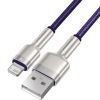 Дата кабель USB 2.0 AM to Lightning 1.0m 2.4A metal purple Baseus (CALJK-A05) зображення 3