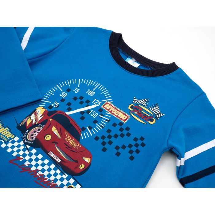 Пижама детская Bimbi утепленная с машиной (1816-128B-blue) изображение 6