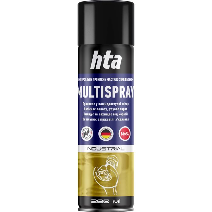 Смазка автомобильная HTA MULTI SPRAY MoS2 200 мл (HTA5172)