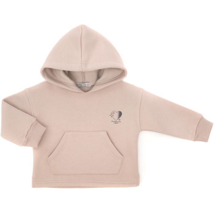 Кофта детская Toontoy худи флисовая (24907-110G-beige)