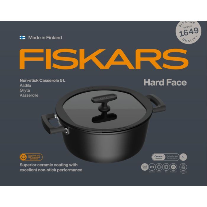 Кастрюля Fiskars Hard Face 3,5 л (1075526) изображение 5