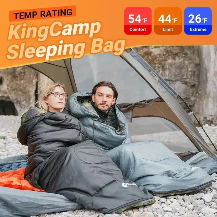 Спальний мішок KingCamp Sevan 250 Grey (KS2422_GREY_L) зображення 6