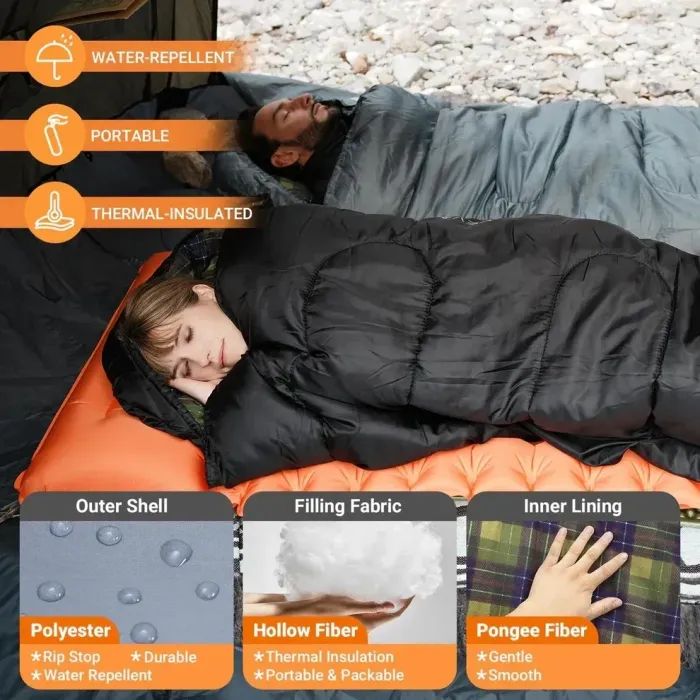 Спальний мішок KingCamp Sevan 250 Grey (KS2422_GREY_L) зображення 8