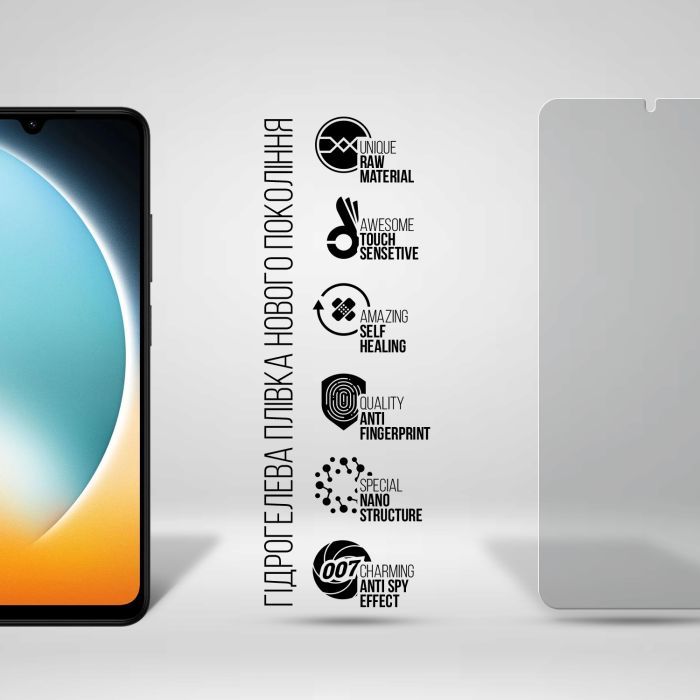 Пленка защитная Armorstandart hydrogel Anti-spy Xiaomi Poco C71 4G (ARM85490) изображение 2