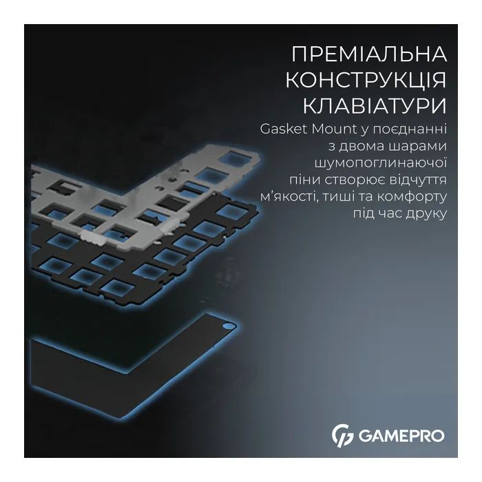 Клавіатура GamePro Asgard Valhalla Max MK160B MAX USB UA Black (MK160B MAX) зображення 10