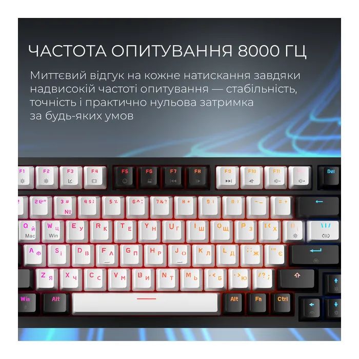 Клавіатура GamePro Asgard Valhalla Max MK160B MAX USB UA Black (MK160B MAX) зображення 12