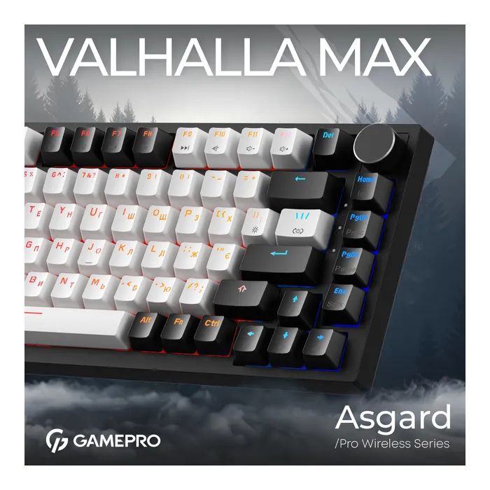 Клавіатура GamePro Asgard Valhalla Max MK160B MAX USB UA Black (MK160B MAX) зображення 6