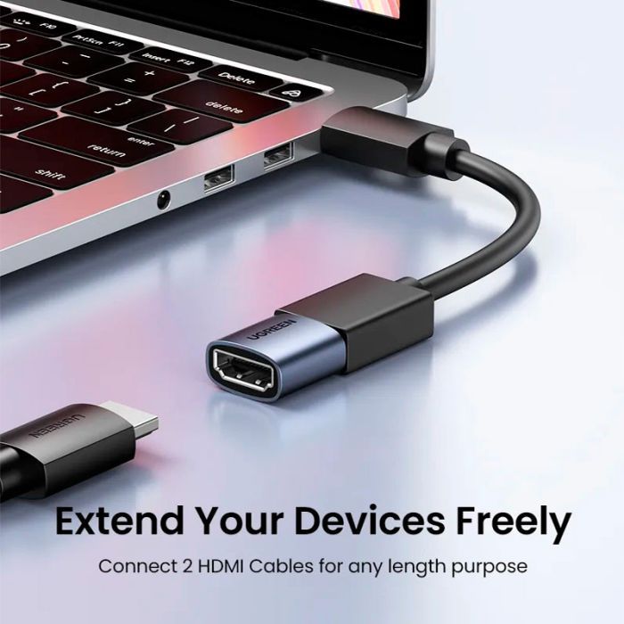 Переходник HDMI F to HDMI F 8K black UGREEN (90592) изображение 3