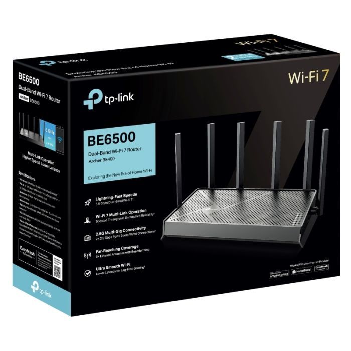 Маршрутизатор TP-Link Archer BE400 (ARCHER-BE400) зображення 4
