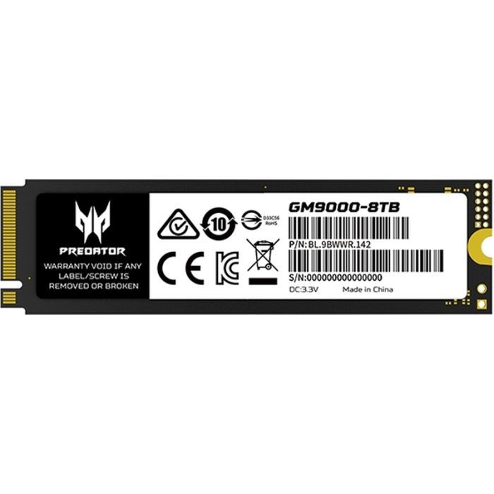 Накопитель SSD M.2 2280 8TB GM9000 Acer Predator (BL.9BWWR.142) изображение 4