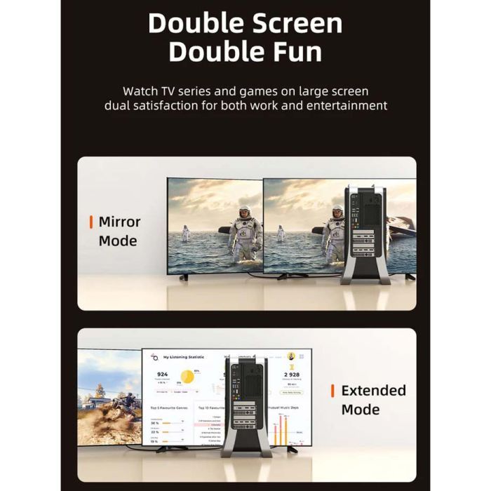 Кабель мультимедійний DisplayPort M to HDMI M 8K60Hz Cabletime (CA916405) зображення 6