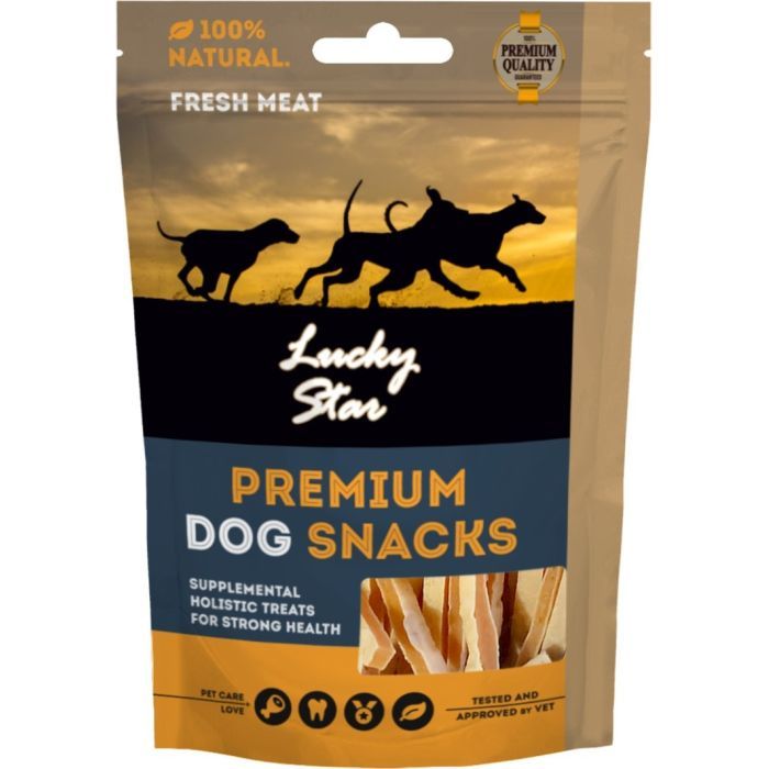 Ласощі для собак Lucky Star Сендвіч-палочки з курки та тріски 500 г (4820112458164)