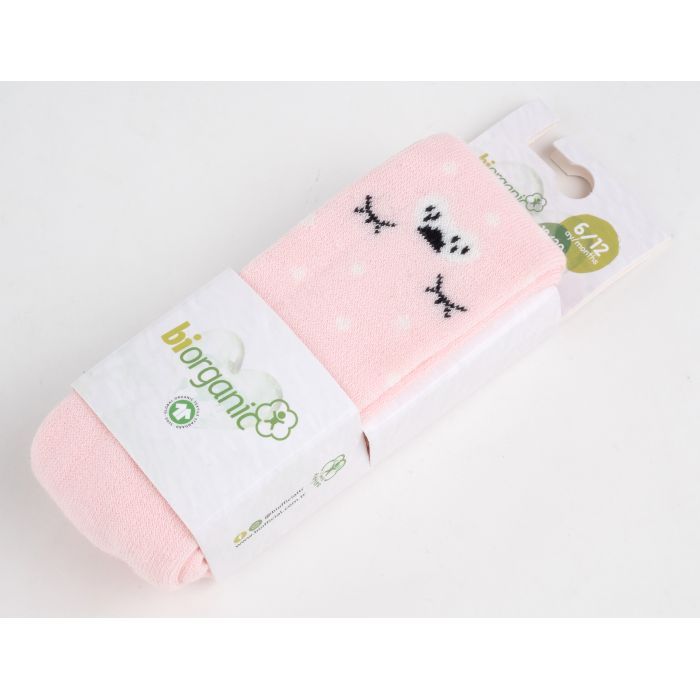 Колготки дитячі Bibaby махрові в горошок (68415-62-gray)