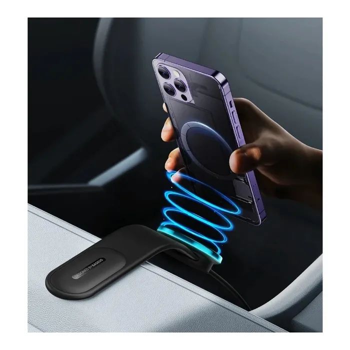 Универсальный автодержатель Baseus C02 Pro Series Magnetic Wireless Charging Car Mount Cluster Black (C40156000111-00) изображение 11
