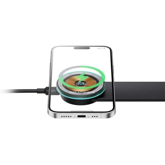 Универсальный автодержатель Baseus C02 Pro Series Magnetic Wireless Charging Car Mount Cluster Black (C40156000111-00) изображение 6