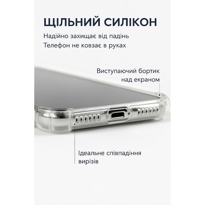 Чехол для мобильного телефона BeCover Anti-Shock Poco C85 4G Clear (714700) изображение 5
