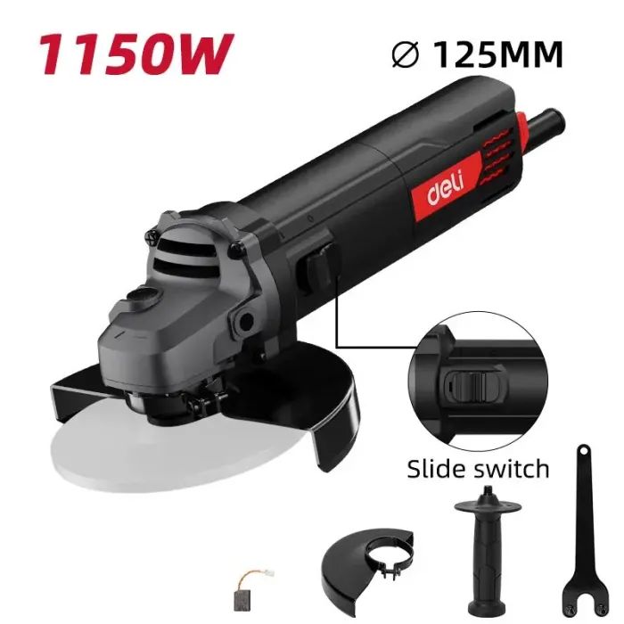 Шлифовальная машина Deli 1150 Вт, 125 мм (EDE-JM125-1E) изображение 4