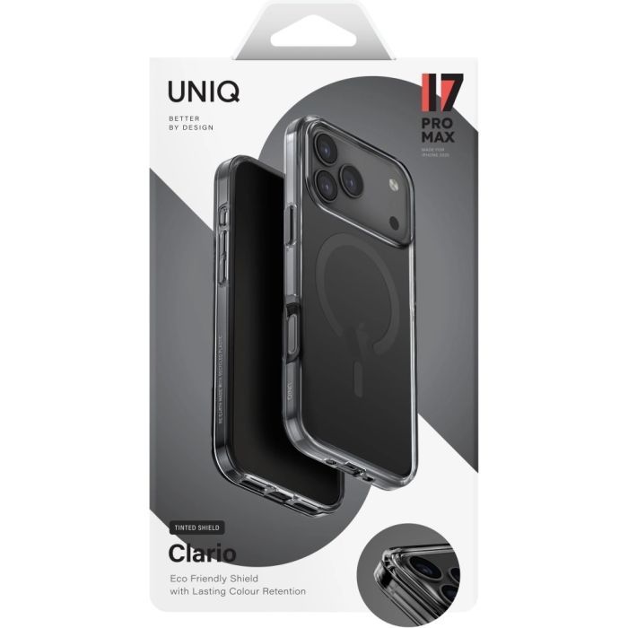 Чехол для мобильного телефона Uniq Clario iPhone 17 Pro Max Magclick Charging Black (8886463694831) изображение 5