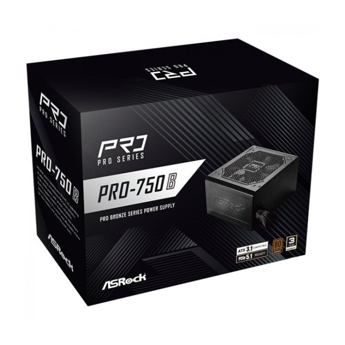Блок живлення ASRock 750W (PRO-750B) зображення 5