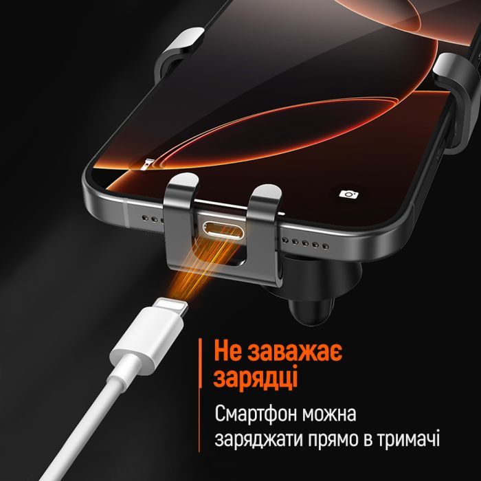 Универсальный автодержатель ColorWay Gravity Mechanical Car Mount Black (CW-CHG18-BK) изображение 11