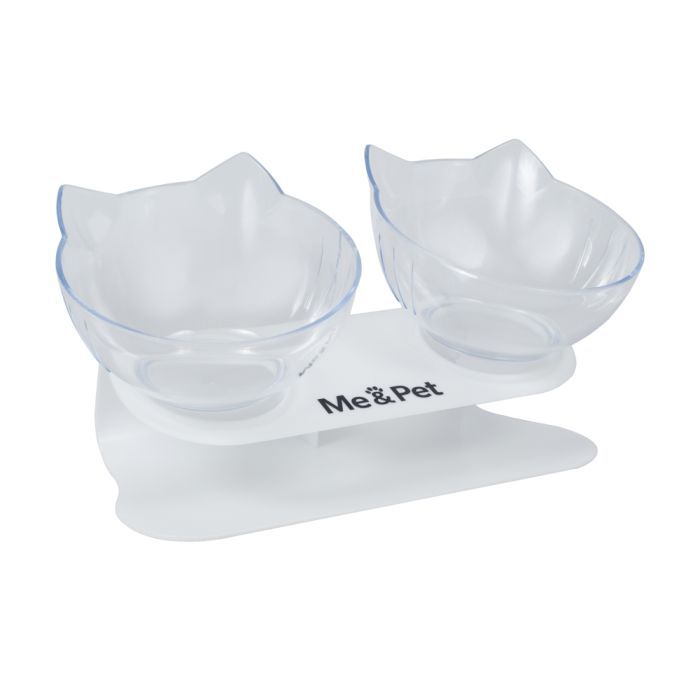 Посуда для кошек Me&Pet Миски с подставкой прозрачные (NMP060) изображение 2