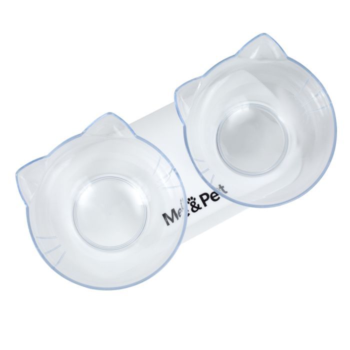 Посуда для кошек Me&Pet Миски с подставкой прозрачные (NMP060) изображение 4