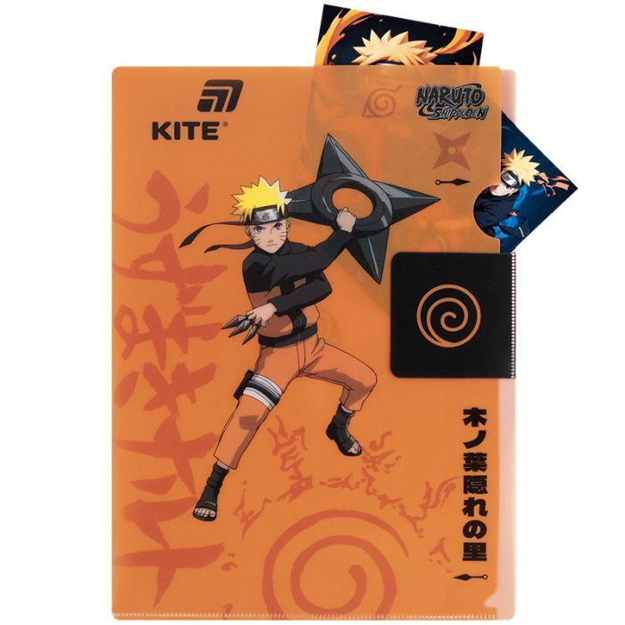 Папка - куточок Kite із клапаном A4 Naruto (NR25-248) зображення 4