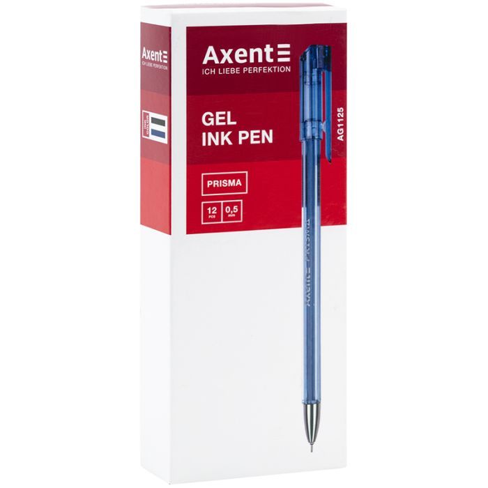 Ручка гелева Axent Prisma 0,5 мм, синій (AG1125-02-A) зображення 2