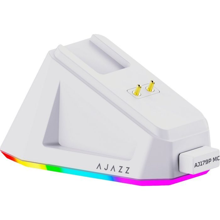 Мишка Ajazz AJ179P MC Charging Dock Wireless/Bluetooth/USB White (AJ179P-MC-W) зображення 5