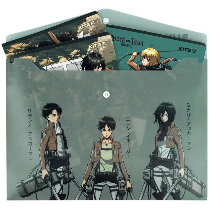 Папка - куточок Kite А4 Attack on Titan (AT25-244) зображення 3