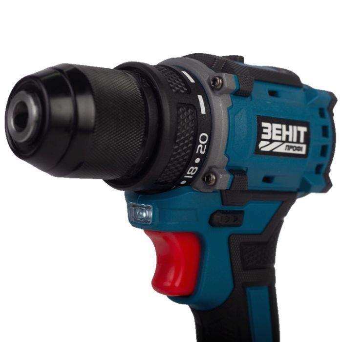 Шуруповерт Зеніт Профі ЗША-20/2 Li BL, 20V TekPower, 2x1.5Ah (854605) изображение 5