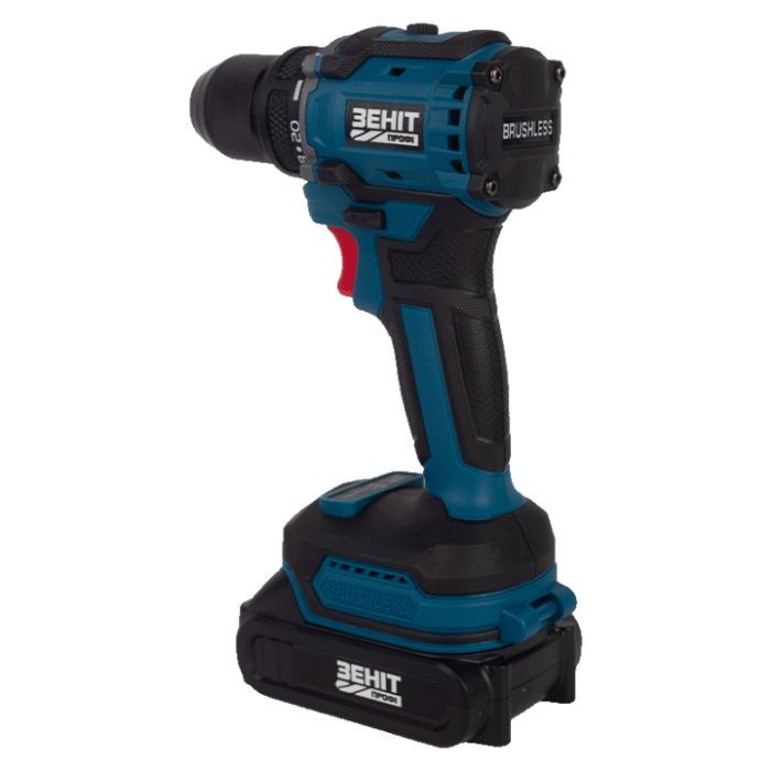 Шуруповерт Зеніт Профі ЗША-20/2 Li BL, 20V TekPower, 2x1.5Ah (854605) изображение 6