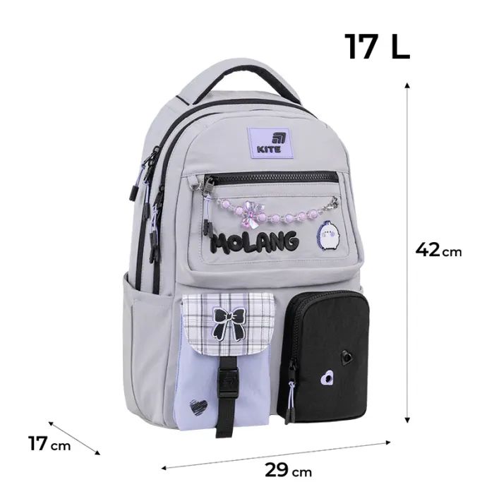 Рюкзак школьный Kite Education teens 2587M ML (ML26-2587M) изображение 12