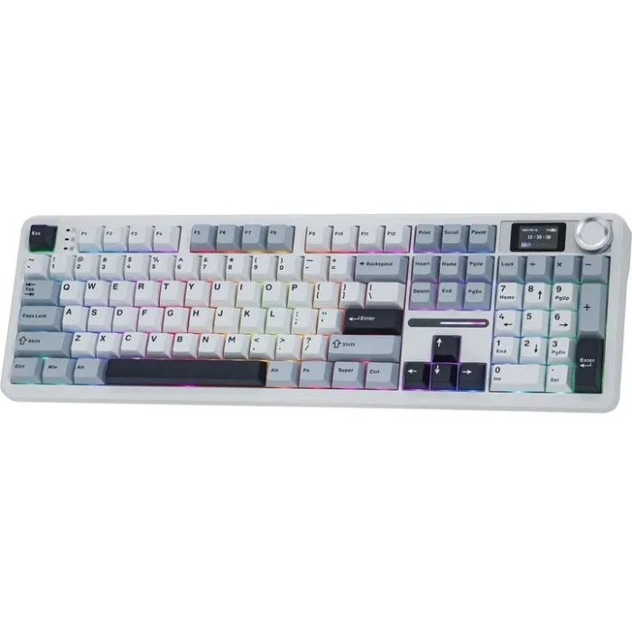 Клавіатура Aula F108 Pro Reaper Switch USB/Bluetooth/2.4G White (6978080501318) зображення 2