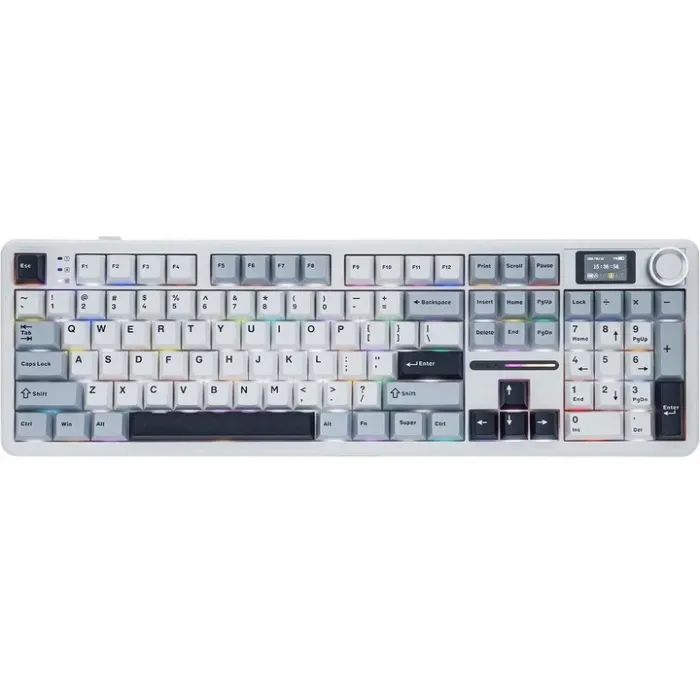 Клавіатура Aula F108 Pro Reaper Switch USB/Bluetooth/2.4G White (6978080501318) зображення 3