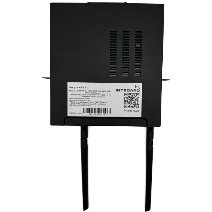 Компьютер Intboard OPS PC і5-1140G7/DDR4 16Gb/SSD 512Gb/Intel Iris Xe Graphics (10737002) изображение 2