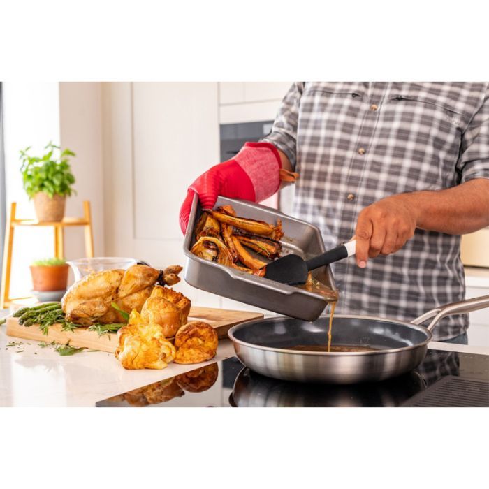 Лопатка кухонна KitchenAid Classic для тіста 30 см сірий (KHA030OHCHGG) зображення 4