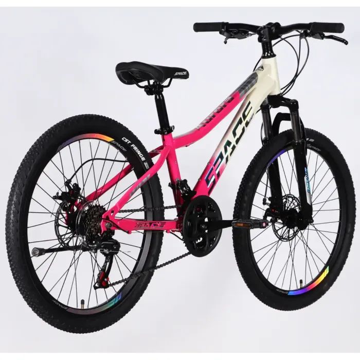 Велосипед Space 26" AURORA DD FR рама-13" ST 2026 біло-рожевий (OPS-SP-26-095) зображення 3