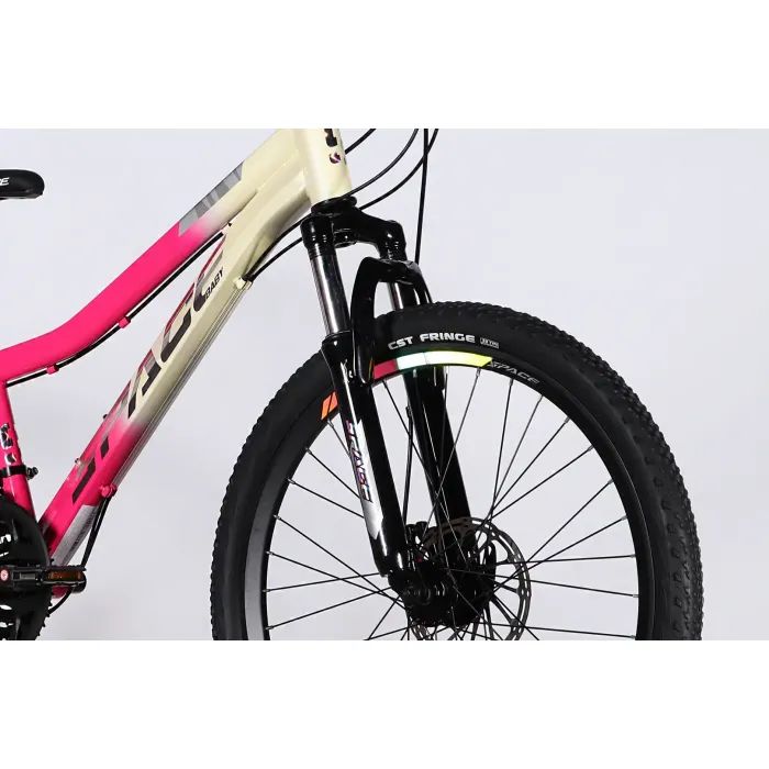 Велосипед Space 26" AURORA DD FR рама-13" ST 2026 біло-рожевий (OPS-SP-26-095) зображення 4