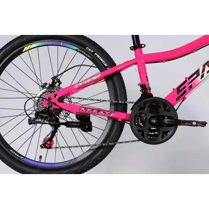 Велосипед Space 26" AURORA DD FR рама-13" ST 2026 біло-рожевий (OPS-SP-26-095) зображення 5