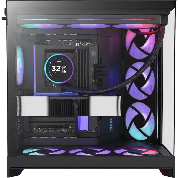 Корпус для ПК NZXT H9 Flow RGB Dual-Chamberl Black (CM-H92FB-P1) изображение 8
