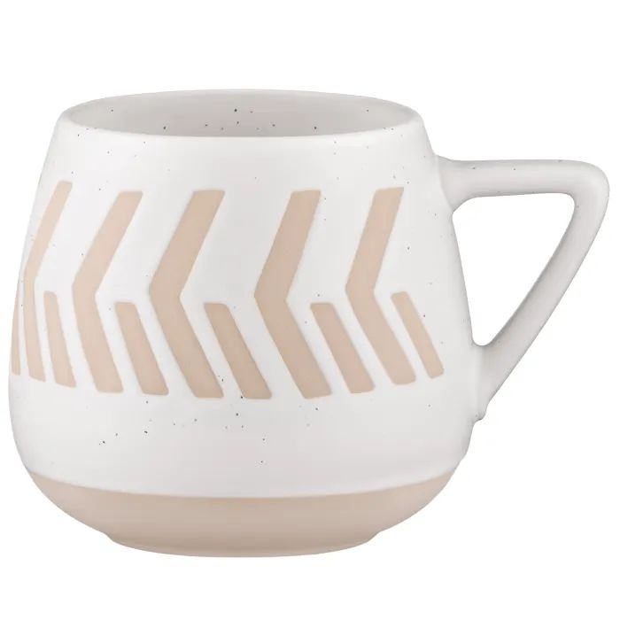 Чашка Ardesto Auro, 440мл, кераміка, білий (AR3032)