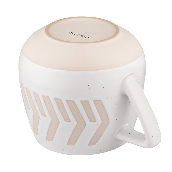 Чашка Ardesto Auro, 440мл, кераміка, білий (AR3032) зображення 4