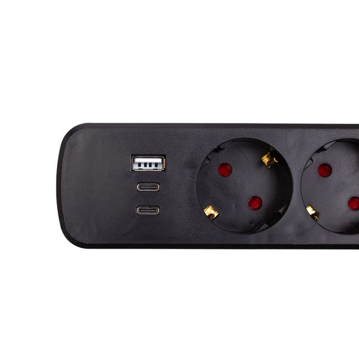 Сетевой фильтр питания PowerPlant 5м, 6 розеток, USB (YS-N6086/5c) (EX610679) изображение 4