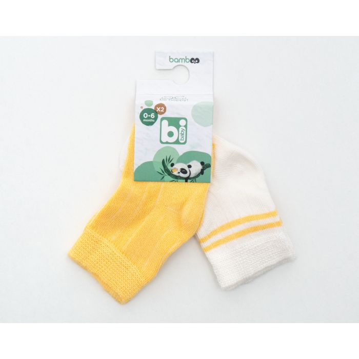 Носки детские Bibaby однотонные (68386-6-12-yellow) изображение 3